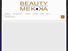 Tablet Screenshot of beauty-mekka.de